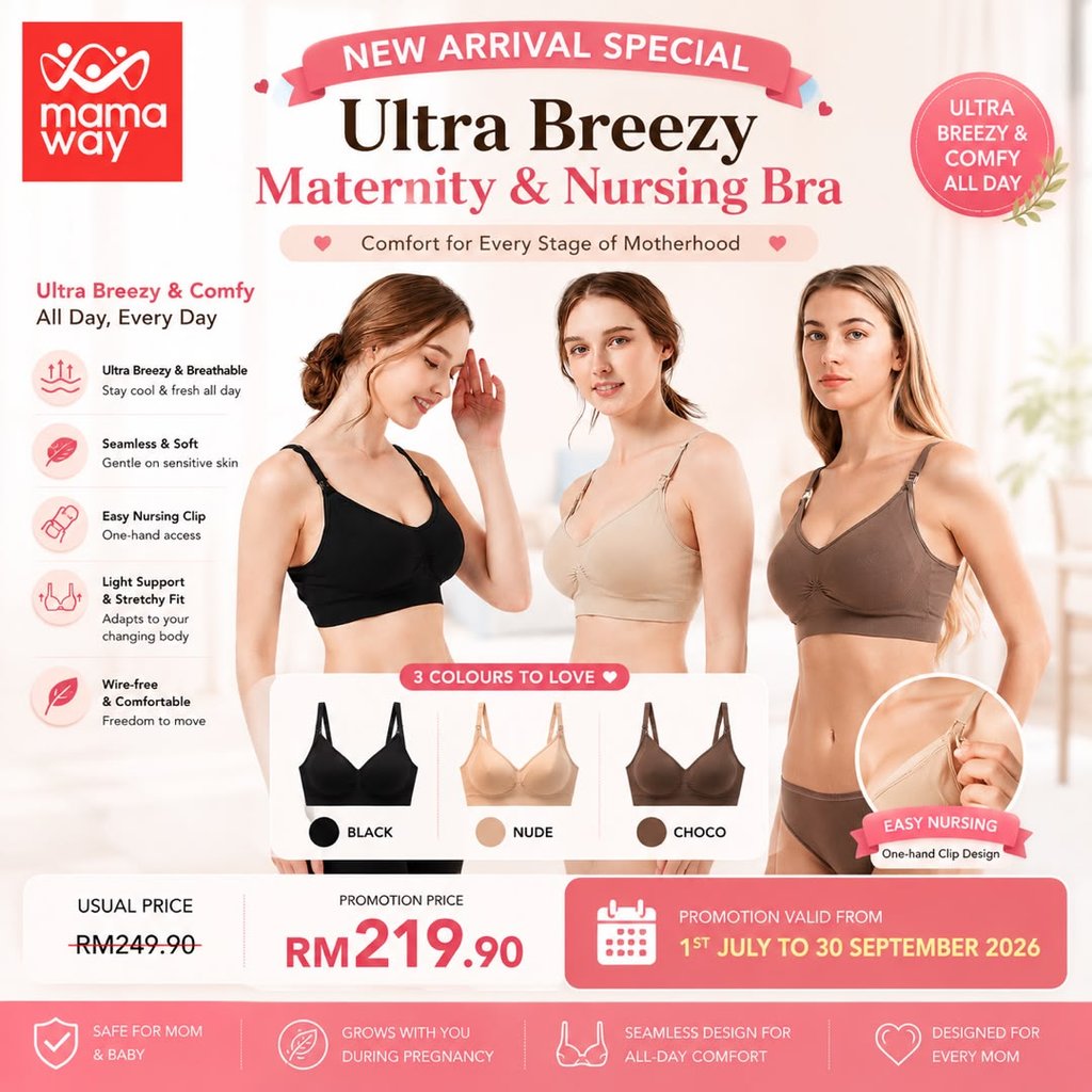 Mamaway Nursing Bra Ultra Breezy Seamless Maternity & Nursing Bra