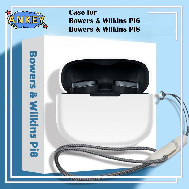 Compatible with Bowers & Wilkins Pi8 Bluetooth Earphone Silicone Protective Case for Bowers & Wilkin
