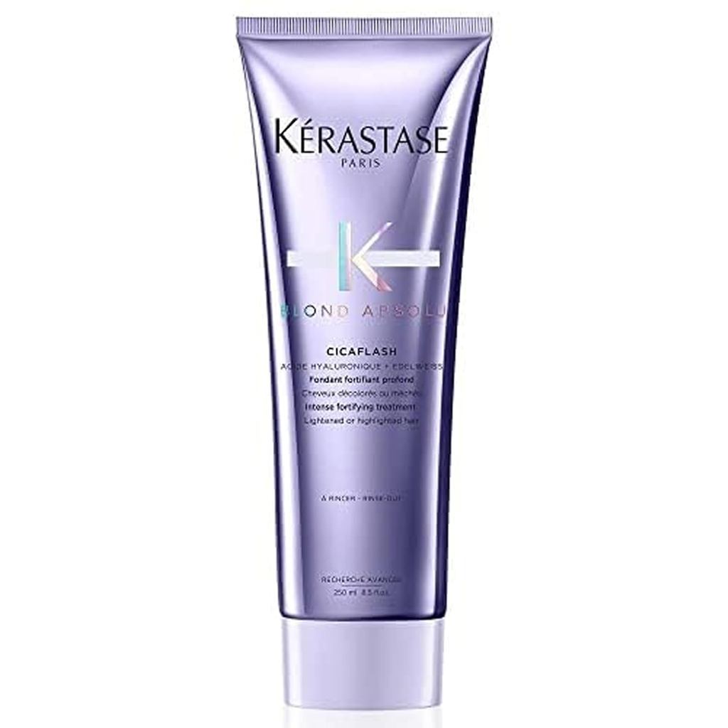 ใหม่ KerastaseBlondAbsoluCicaflashConditioner-สําหรับผมฟอกขาวและผมเสียเสริมสร้างและบํารุงด้วยกรดไฮยา