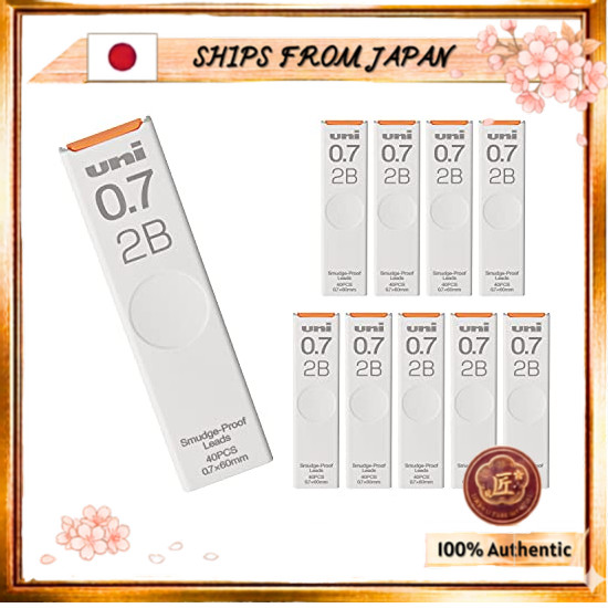 SHIPS FROM JAPAN Mitsubishi Pencil Uni Mechanical Pencil Leads 0.4 HB, 10-Pack, Box ULS0430HB