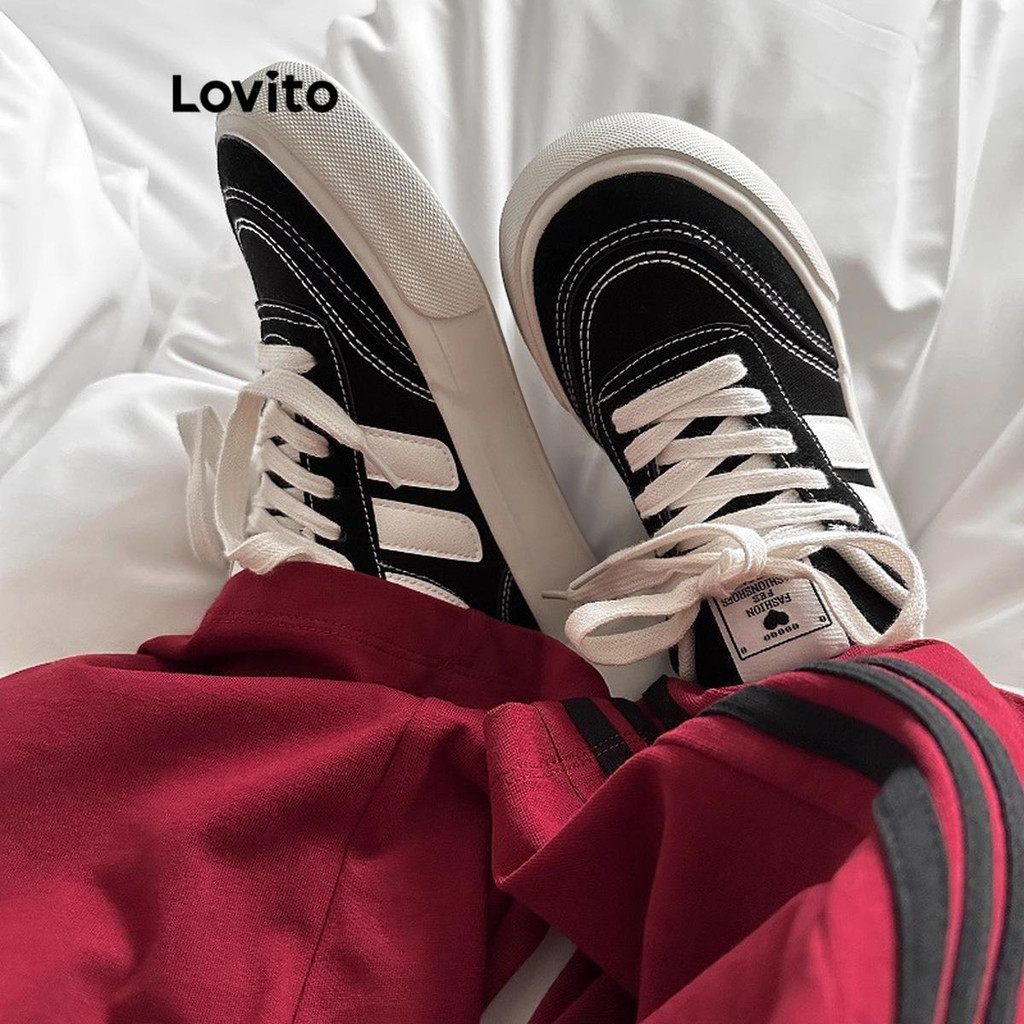 Lovito حذاء رياضي نسائي فينتج — ستايل كوري — صورة 4
