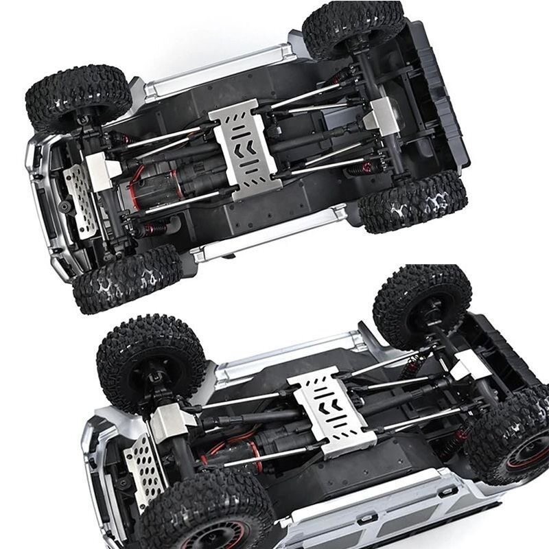 1/10 RC Crawler Yikong YK4106SE YK4106pro YK4107 ถัง Y60 LCG โลหะแชสซีเกราะป้องกัน