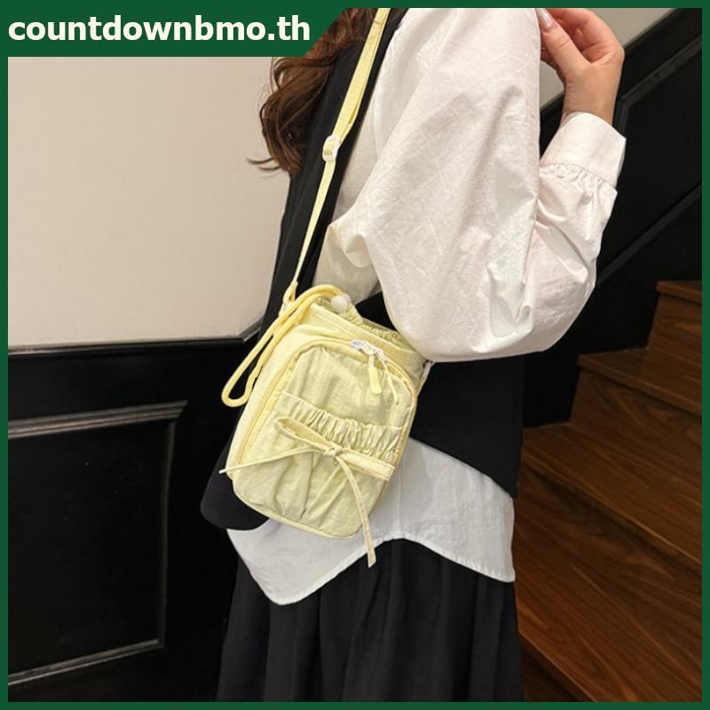 CO Bowknot ขวดน้ํากระเป๋าเก็บ Drawstring กันน้ํากีฬากระเป๋าสะพายแบบพกพาพร้อมสายคล้องกระเป๋าโทรศัพท์ถ้วยอุปกรณ์เสริม TH