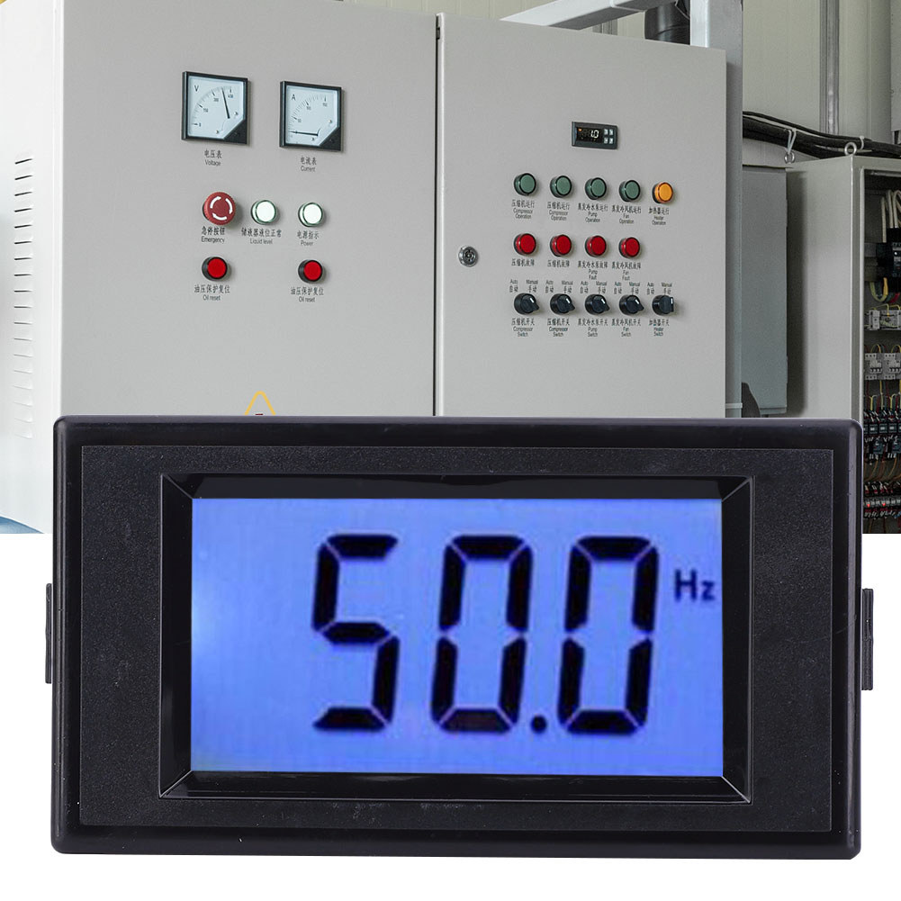 TrailPro D69‑HZ มิเตอร์วัดความถี่จอแสดงผลดิจิตอล 45.0-65.0Hz AC80-300V Cymometer พร้อมหน้าจอ LCD