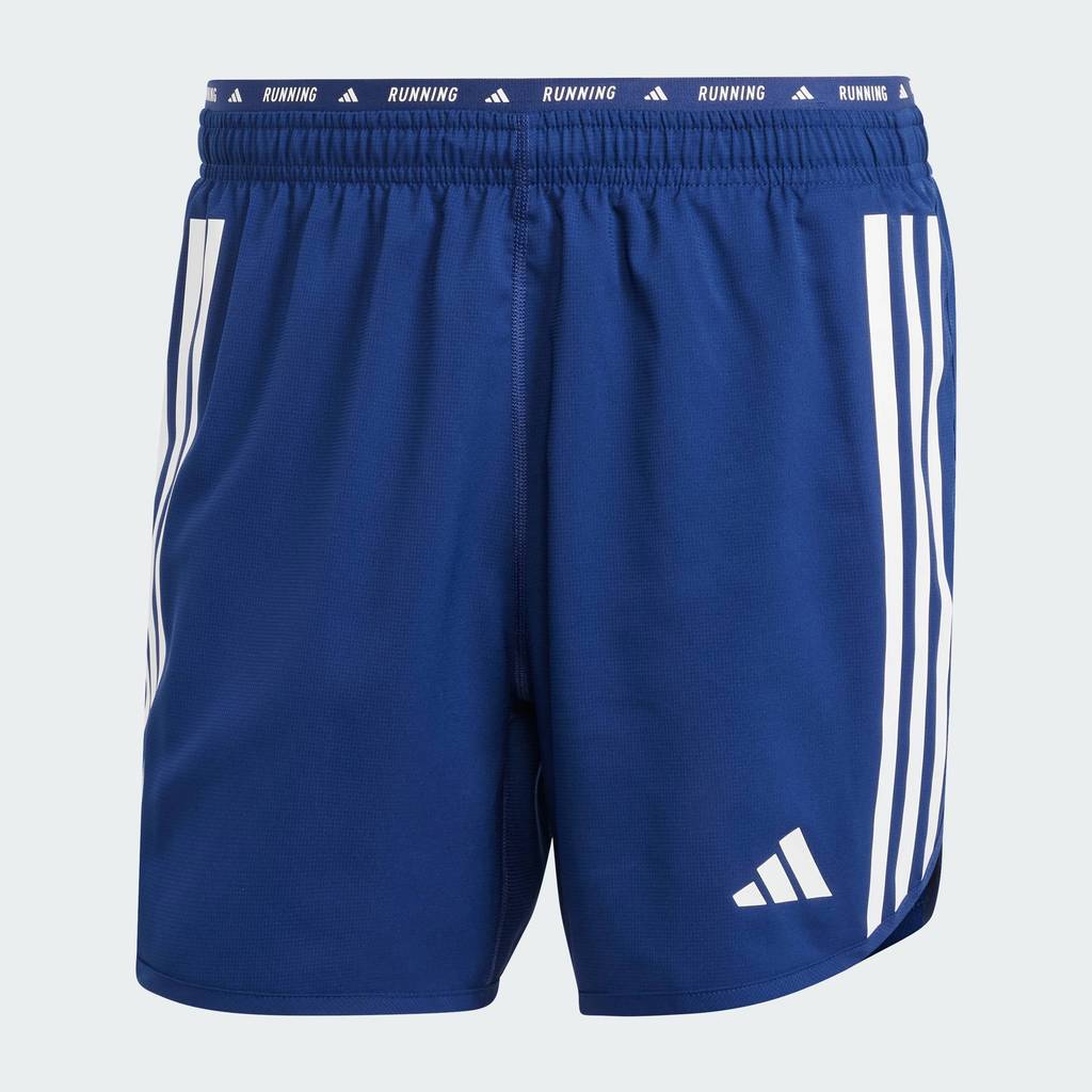adidas วิ่ง กางเกงขาสั้น Own The Run 3-Stripes ผู้ชาย สีน้ำเงิน IV9962