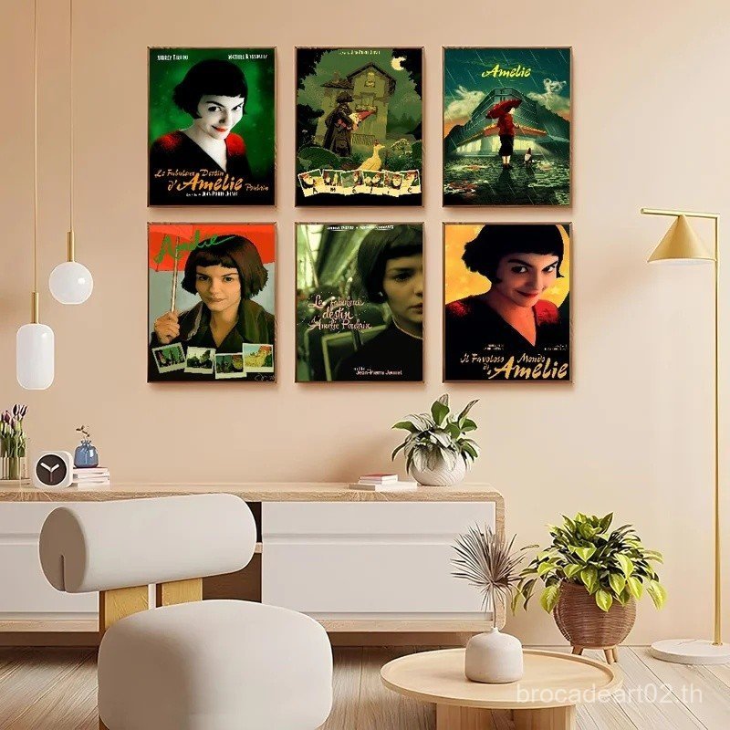 Le Fabuleux Destin DAmélie Poulain คลาสสิก Vintage โปสเตอร์ Decoracion ภาพวาด Wall Art กระดาษคราฟท์ส