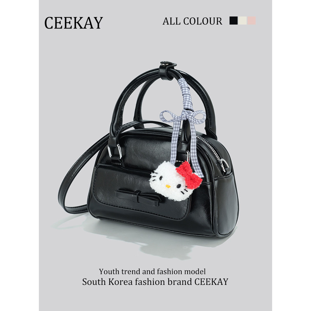 perota brand กระเป๋า cecelle CEEEKAY ของแท้ Niche Bowling กระเป๋ากระเป๋าถือขนาดเล็ก High-End Feel สต
