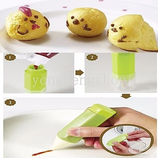 3 ชิ้น / เซต เบเกอรี่ บิสกิต ขนมปัง ภาพวาด ปากกา DIY อาหารเช้า เครื่องมือตกแต่งเค้ก แบบพกพา เด็กเบนโตะ แยม สลัด ซอส ปากกาเขียนอาหาร
