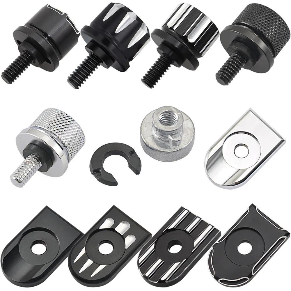 Kรถจักรยานยนต์ด้านหลัง Fender Seat Bolt สกรู NUT TAB สําหรับ Harley XL Dyna Softail Touring รถมอเตอร