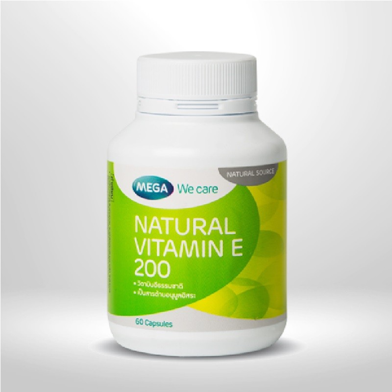 NATURAL VITAMIN E 200iu ; 60's(MEGA)