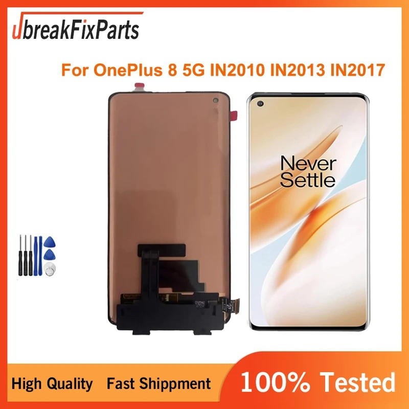 OLED สําหรับ OnePlus 8 5G 1 + 8 5g LCD Dispaly Touch Screen Digitizer Assembly เปลี่ยน USA