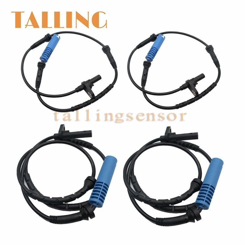4ชิ้น 34526771700 เซ็นเซอร์ความเร็วเซ็นเซอร์ ABS ด้านหน้าด้านหลังสําหรับ BMW E60 E61 528xi 530xi 528