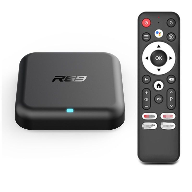 จัดส่งในวันเดียวกัน Cross-Border ใหม่ Android 14 Dual-Band Bluetooth 4K HD Player R69 RK3518 TV Top 