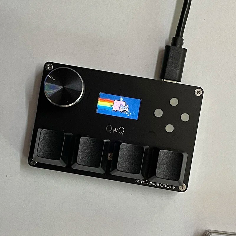 [New]O3c OSU ปุ่มกดคีย์บอร์ดเล่นเกม RGB พร้อมหน้าจอ OSU Pro SayoDevice