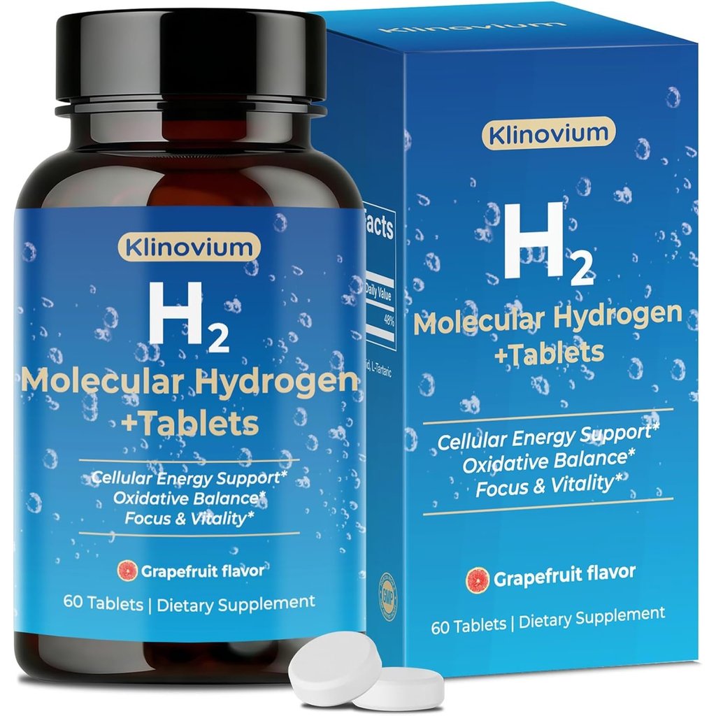 Hydrogen Water Tablets, Molecular Hydrogen Tablets with, 12PM h2 Molecular Hydrogen, Supports Cellul