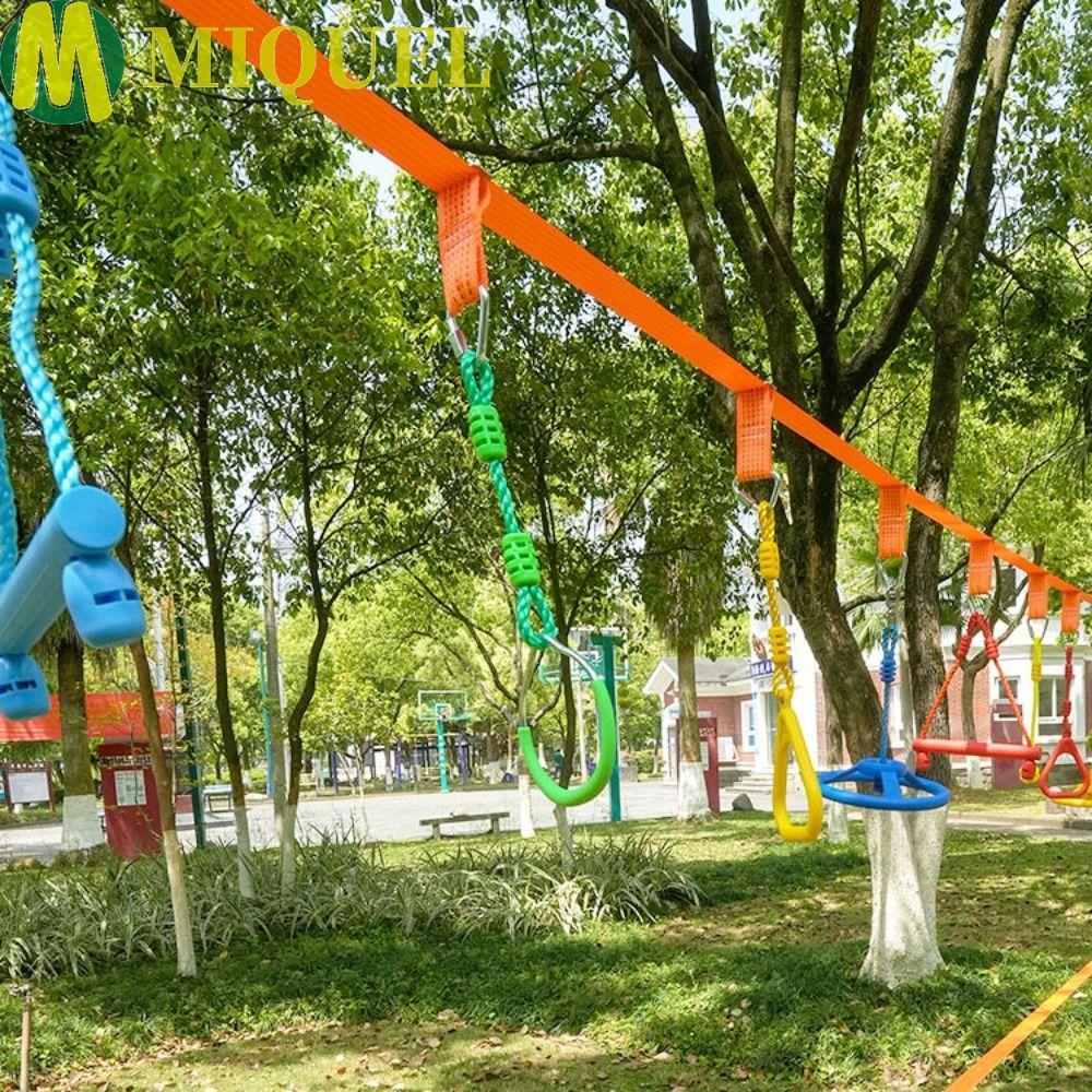 MIQUELZA Outdoor Play Kit, PP Hang Indoor Playground Climbing Ring Accessories, Support Ride Kids Ra