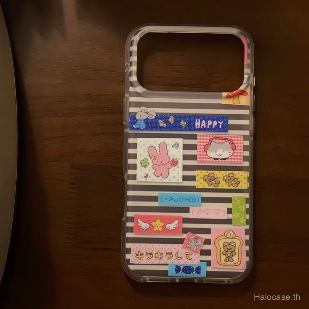 เคสโทรศัพท์ เหมาะสําหรับ iPhone ลายกระต่ายการ์ตูนเหมาะสําหรับ iPhone17promax เคสโทรศัพท์ 13 14 ที่ไม