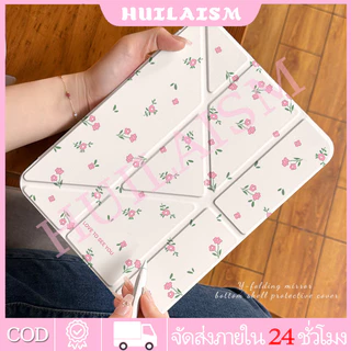 💥พร้อมส่ง💥 เคสป้องกัน iPad รูปตัว Y พร้อมกระจก Gen11/10/Air8 Pro11 Gen12 Pro12.9 Mini7 การ์ตูน เคสไอแพด Air7 Air5
