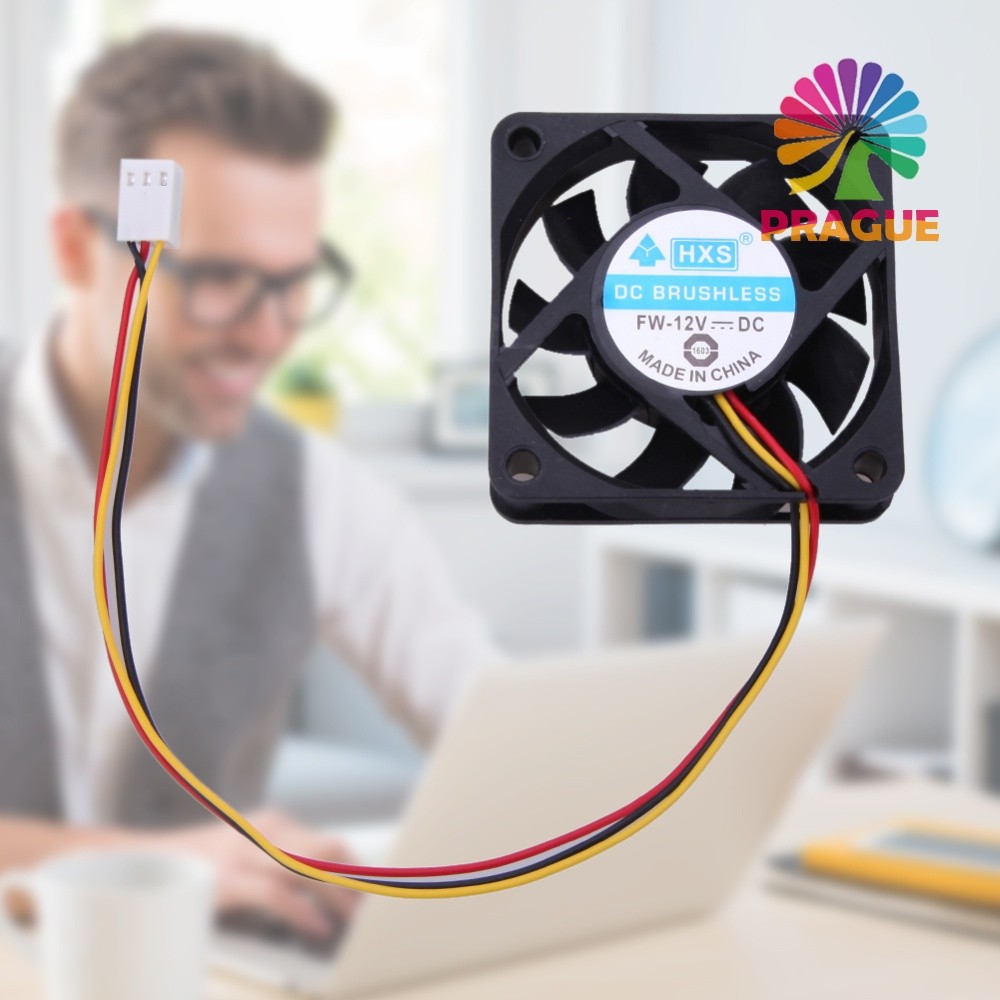 60 มม. DC 12V 3Pin PC คอมพิวเตอร์พัดลมระบายความร้อน 4500RPM PC CPU Cooling Cooler พัดลม PC กรณี CPU 