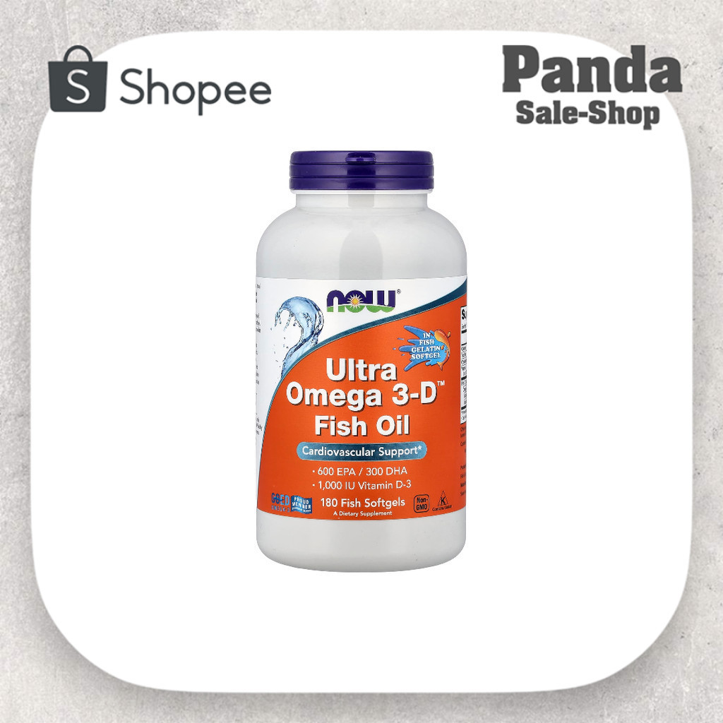 NOW Foods, Ultra Omega 3-D™ Fish Oil, 180 Fish Softgels