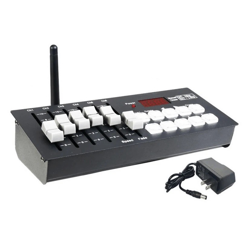 จุดจัดส่งขนาดเล็ก Dmx ไฟ LED ควบคุม Professional MINI ช่อง LED Stage Light Dimmer DMX512 ไร้สาย Dmx 