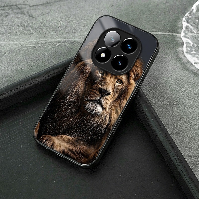 Lion King 12 เคสโทรศัพท์แก้วสําหรับ Xiaomi Redmi หมายเหตุ 11 12 13 14 15 Poco X5 X6 X7 X8 Pro 14T 15