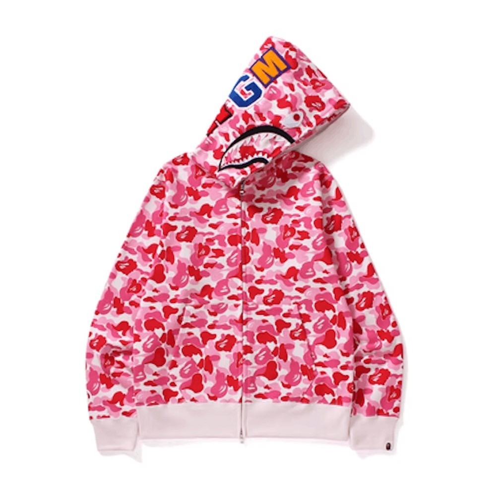 Bape ABC camo shark เสื้อฮู้ดมีซิปเต็ม