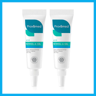 PROVAMED Acne Retinol-A Gel [10g x 2pcs] โปรวาเมด เจลแต้มสิวสำหรับผู้ที่มีปัญหาสิวอุดตันโดยเฉพาะ.