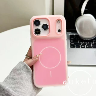 เคสโทรศัพท์แม่เหล็กเยลลี่ทูโทน 2-in-1 เหมาะสําหรับ iPhone 15, 16, 17 Pro Max รวมทุกอย่างฝาครอบซิลิโคนป้องกันการตก