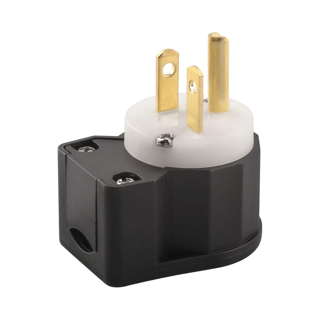 5366-CA 20 Amp 110V-125V ปลั๊กไฟฟ้ามุมขวาสําหรับปลั๊ก Leviton, 20A 120V ปลั๊กตัวผู้สําหรับ Leviton 5