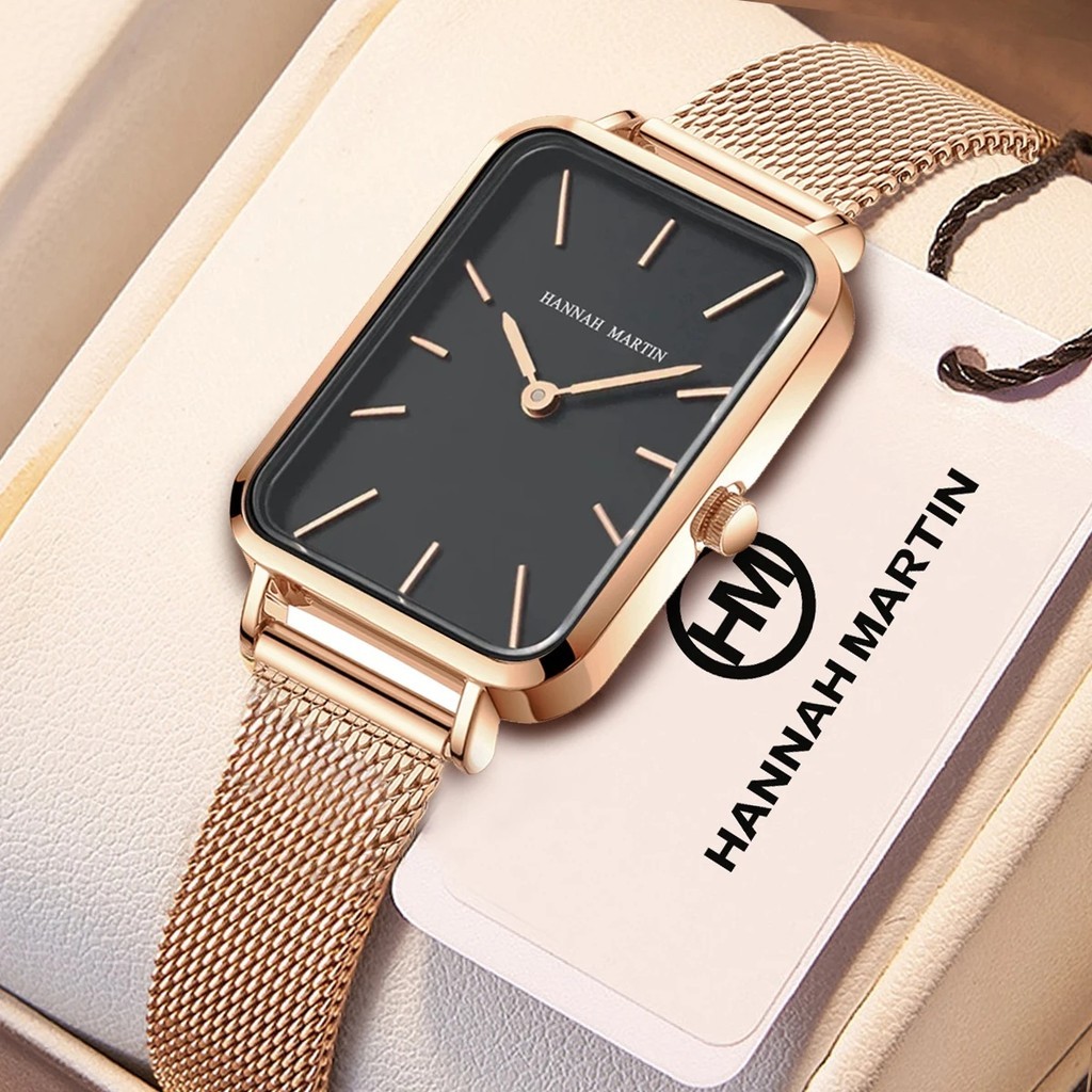 Minimalist Quartz Ladies Watches Fashion Waterproof Square Dial Wrist นาฬิกาผู้หญิง