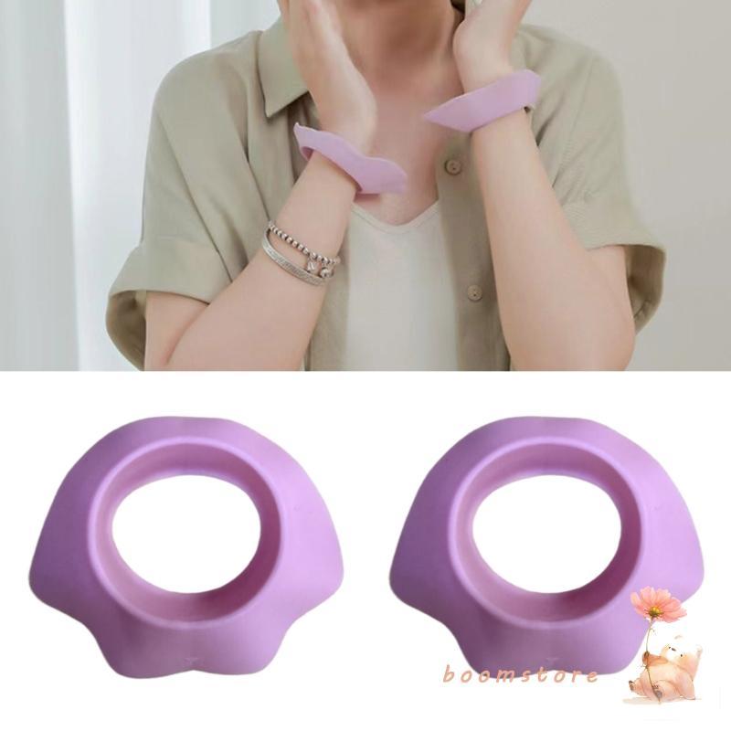 Boom 2 ชิ้นซิลิโคนสายรัดข้อมือสําหรับล้างหน้าล้างหน้าสายรัดข้อมือปลอกแขนสําหรับล้างหน้า Essential Be