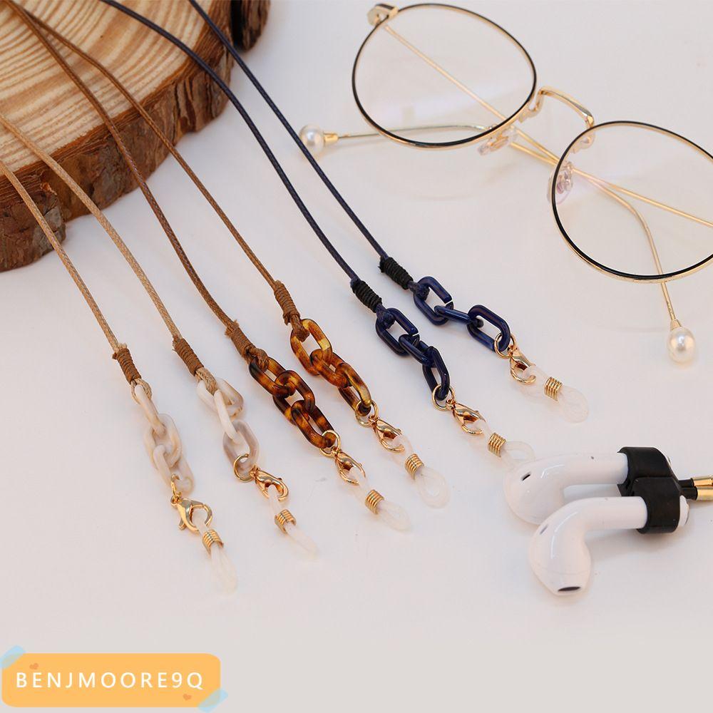 BENJMOORE9Q Glasses Chains Anti-lost Necklace Leopard Glasses Strap