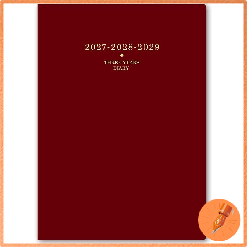 NOLTY 2027 A5 Memory Multi-Year Diary Planner with 3 or 5 Year Journal Options, January Start