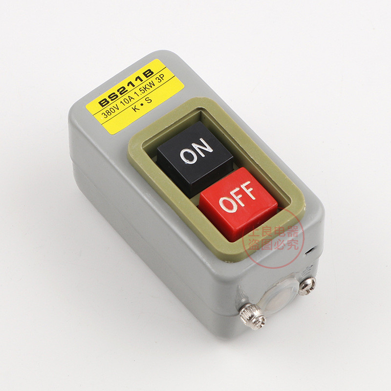 Snap Switch BS211B/216B/BS230B สวิตช์ปุ่มกดควบคุมพลังงานสามขั้วปุ่มสตาร์ทมอเตอร์ EG24