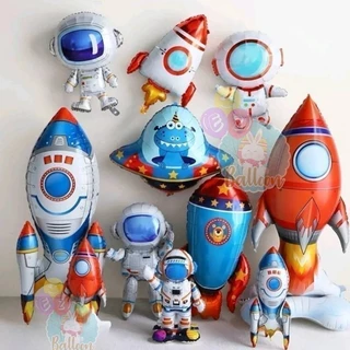 ลูกโป่งฟอยล์ อวกาศ ลูกโป่งนักบินอวกาศ จรวจ ยานบินUFO เครื่องบิน ใช้ตกแต่งวันเกิด (U)