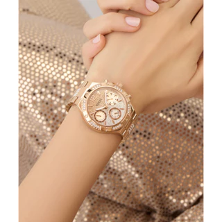 GUESS นาฬิกาข้อมือ รุ่น HARLOW GW0950L4 สีโรสโกลด์