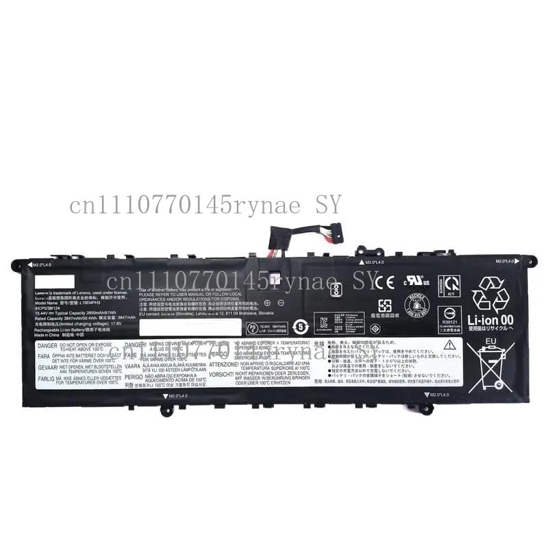 61Wh เปลี่ยนแบตเตอรี่ L19C4PH3 L19D4PH3 L19M4PH3 สําหรับ Lenovo โยคะ Slim 7 Pro 14ITL5 82FX003PMB 82