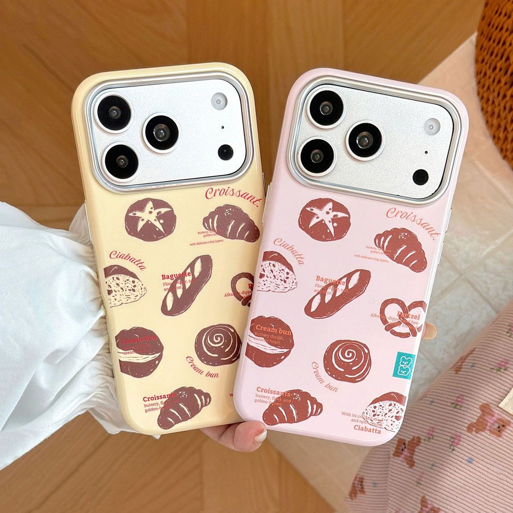 Gourmet Bread Market เคสโทรศัพท์กันกระแทกเคลือบเงาเข้ากันได้กับiPhone17Promax 16 15 14 13 12