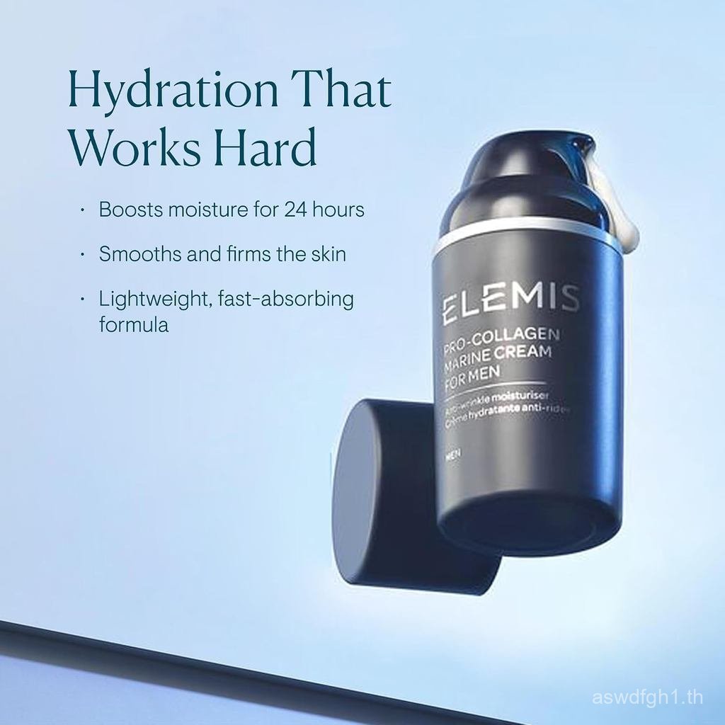 ELEMIS Mens Professional Collagen Ocean Moisturizer 30ml Light Fragrance-Free Anti-Aging Mens Care P