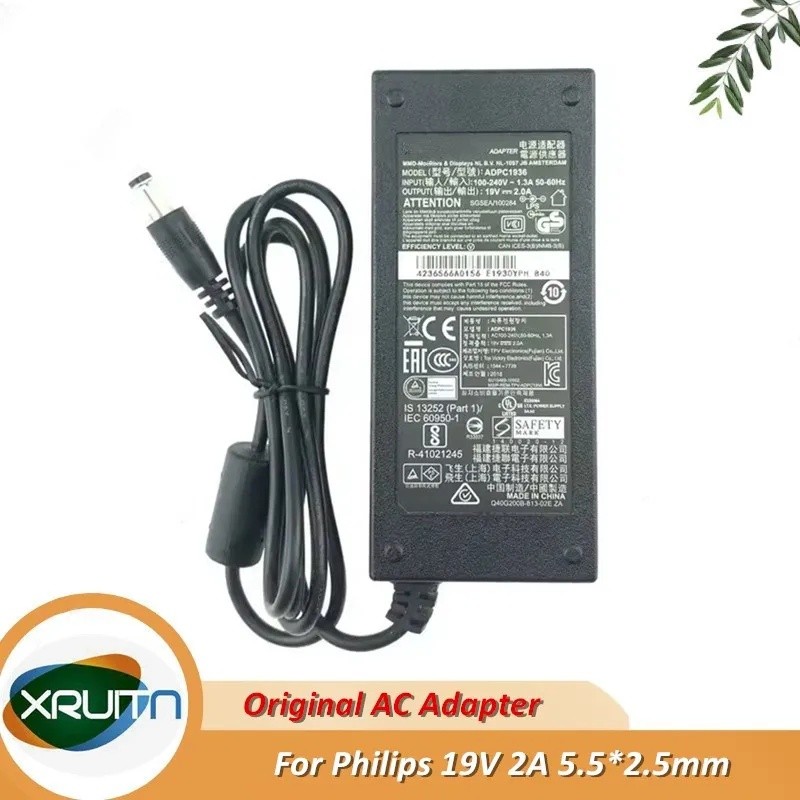 Original ADPC1936 19V 2A 38W ADPC1938EX AC Adapter สําหรับ PHILIPS 227E6L 220C4LSB/93 226V4TFB/93 LC