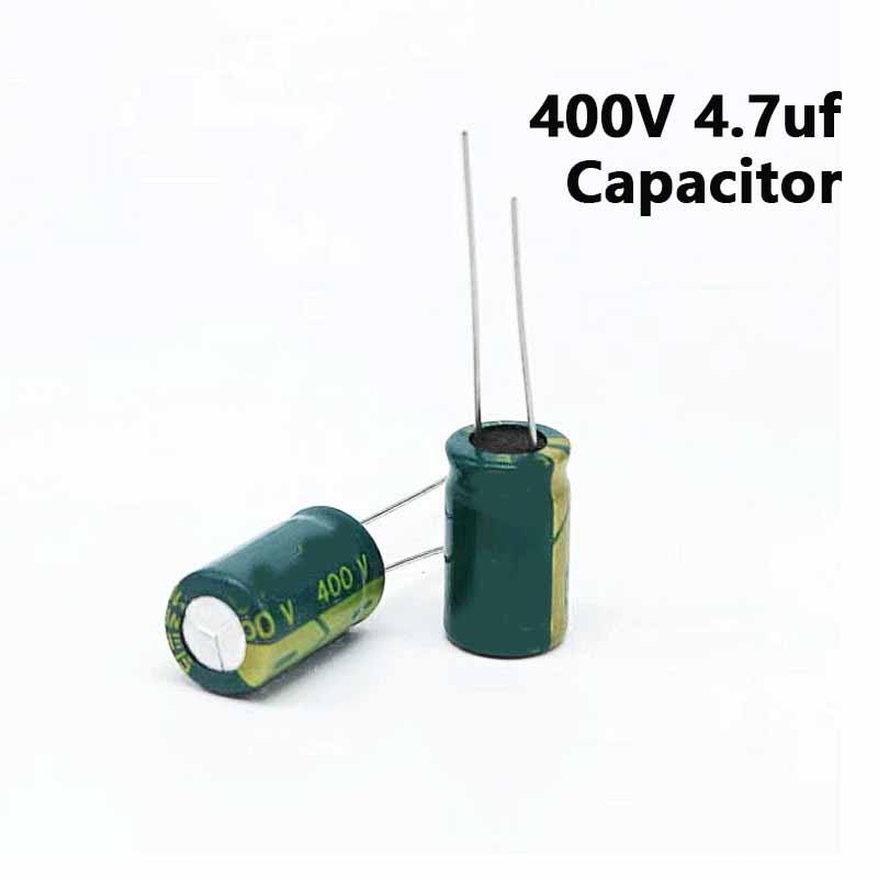 (10 ชิ้น) 400V Electrolytic Capacitor 400V 4.7uf 8x12 มม. ตัวเก็บประจุ