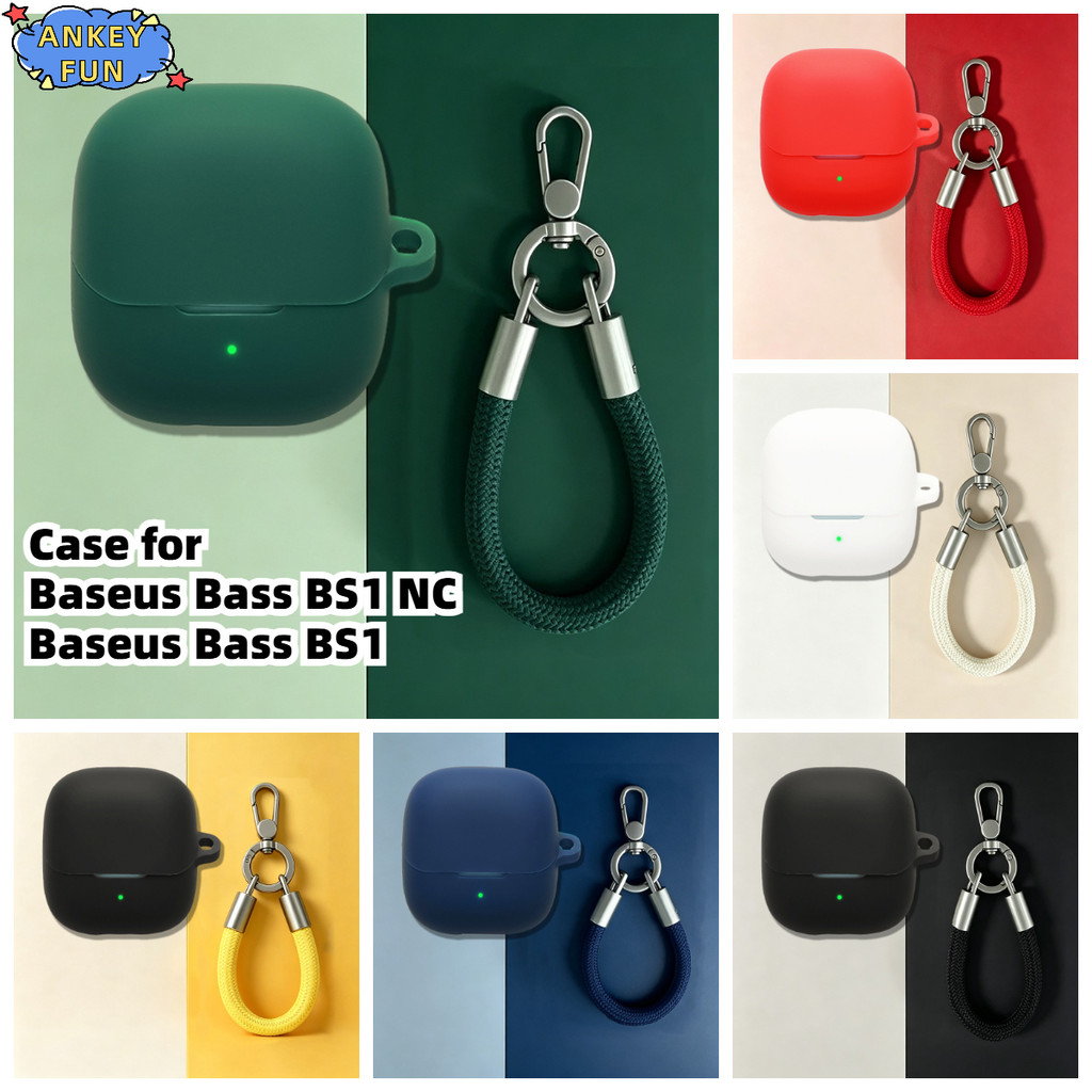 Compatible with Baseus Bass BS1 NC Bluetooth Earphone Silicone Protective Case for Baseus Bass BS1 C