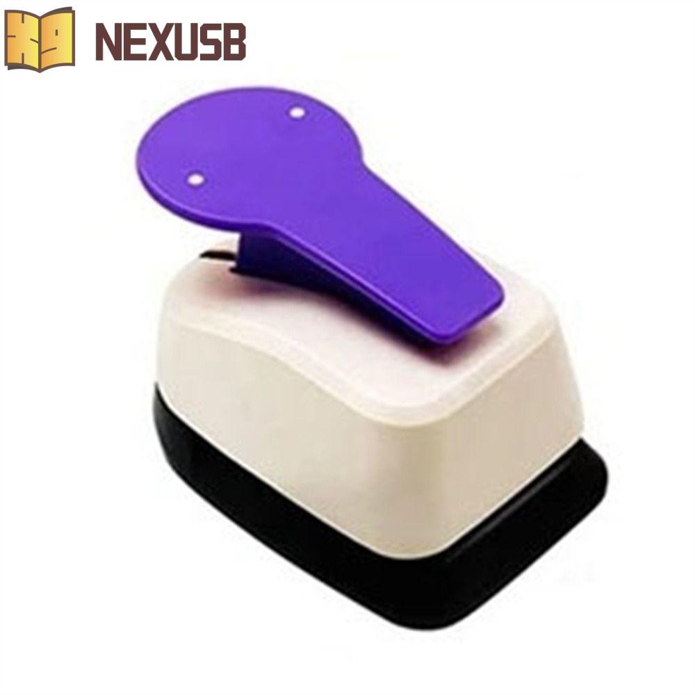 NEXUSBEAM ต่างหูการ์ด Punch อุปกรณ์การเรียน Punches Maker DIY ตัดกระดาษเด็ก Double Post Paper Punch
