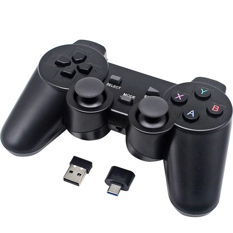 Pc Wireless Gamepad พร้อมคอมพิวเตอร์กล่องทีวีโทรศัพท์ Android Universal USB Gamepad 2.4G
