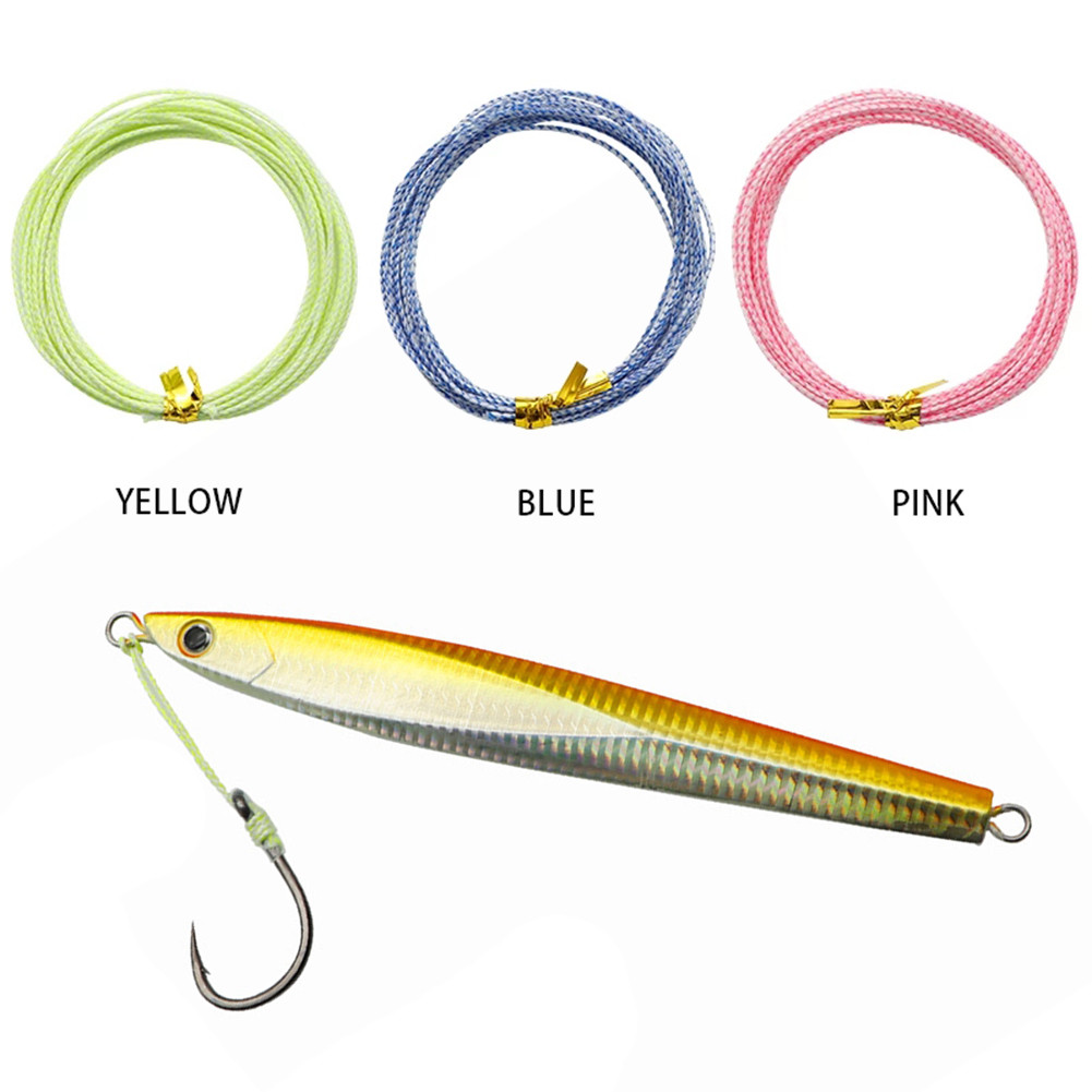 HOT60/90/120/150LB Luminous Fishing Assist Line PE สําหรับเชือกถัก Hollow Core Binding Rope