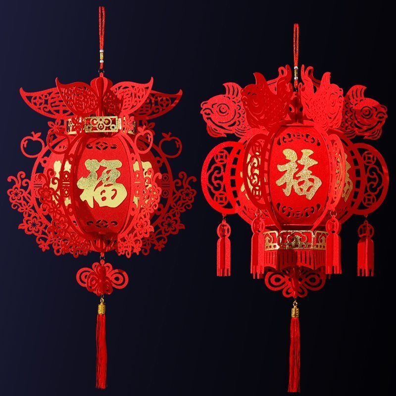 ks1135.th笼年灯字新款加绒外套装新款外套装新款加绒外套挂ปีใหม่โคมไฟสีแดงปีใหม่ Non-wove .p .x15JX6A