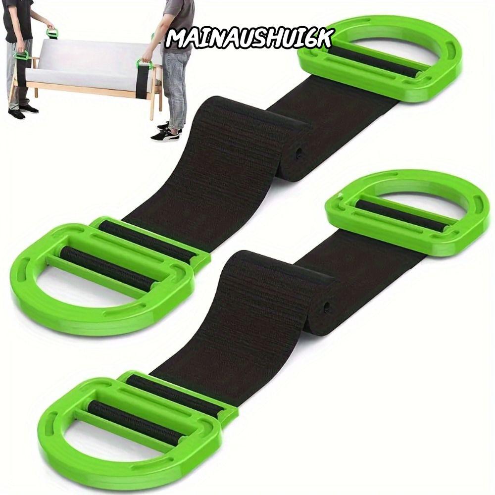 MAINAUSHUI6Kเฟอร์นิเจอร์Moving Strap,Heavy Duty Nylon Lifting Strap,จับสบายปรับความยาวสีดําสีเขียวอุ