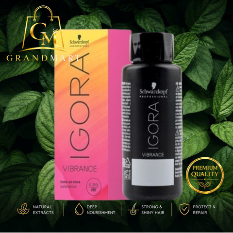 Schwarzkopf Igora Vibrance 60 ml ผลิตภัณฑ์เปลี่ยนสีผมแบบกึ่งถาวร สะดวกรวดเร็ว สีผมเด่นชัดเงางาม