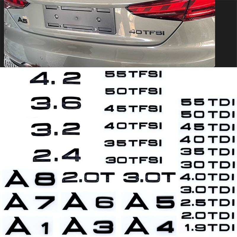 สําหรับ Audi A1 A3 A5 A6 A7 Q2 Q3 Q5 Q7 รุ่น 1.9 2.0 2.5 3.0 4.0 5.0 TDI 30 35 40 45 50 55 TFSI รุ่น